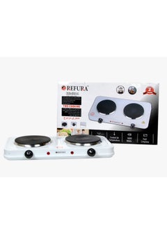 Buy 2000W Double Flat Hot Plates White RE-8014 in Saudi Arabia