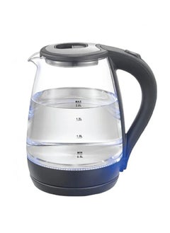 Buy Water Kettle 2 liter Glass Black in Saudi Arabia