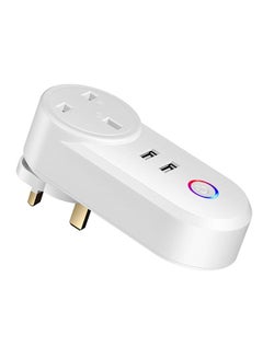 Smart WiFi Dual USB Outlet Plug Timer App Work with Alexa & Google  Assistant