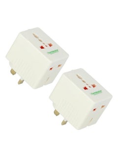 Buy Pack Of 2 Universal Multi Plug Socket Adapter in UAE