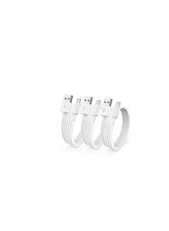 Buy Original iPhone charger 3 pieces, 3 feet long, Apple certified, fast charging cable for iPhone 14 Pro Max/13 Max/12 mini/11 Pro/11/XS/XR/8/7/6s/6/5S/iPad/Air, 3 pieces in Saudi Arabia