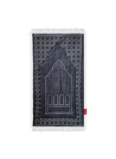 Buy Printed Fiber Padded Prayer Mat- Mihrab 115*60cm Dark Blue in Egypt