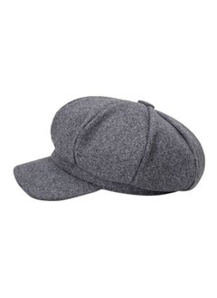 Buy Woolen Octagonal Cap Grey in Saudi Arabia