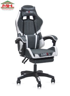 Buy Modern design Best Executive Gaming Chair MH-FR34-GREY/WHITE For Video Gaming Chair For Pc With Fully Reclining Back And Head Rest And Footrest For ADULTS (10 TO 20) Years in UAE