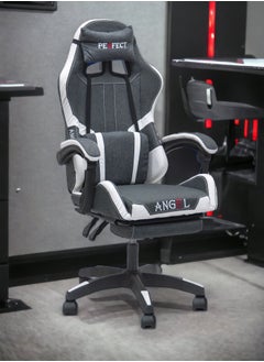 اشتري Modern design Best Executive Gaming Chair MH-FR34-GREY/WHITE For Video Gaming Chair For Pc With Fully Reclining Back And Head Rest And Footrest For ADULTS (10 TO 20) Years في الامارات