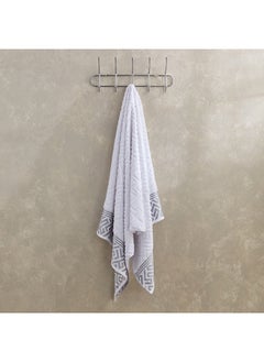 Buy Meknes Lurex Patterned Cotton Bath Sheet 150 x 80 cm in Saudi Arabia