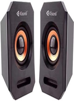 Buy Kisonli a-606 multimedia speaker 2.0 usb black in Egypt