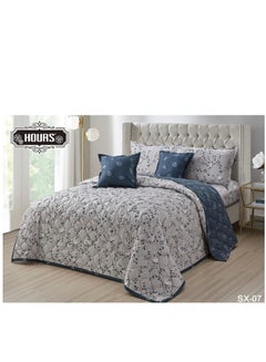 Buy Summer Bedding Set Consisting Of 6 Pieces Double-Sided Of Microfiber SX-07 in Saudi Arabia