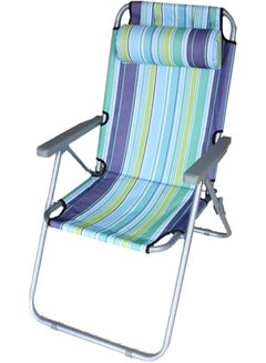 اشتري كرسي تخييم قابل للطي شديد التحمل مع مسند رأس قابل للتعديل 3 أوضاع/كرسي رحلة// كرسي شاطئ / كرسي صيد في الامارات