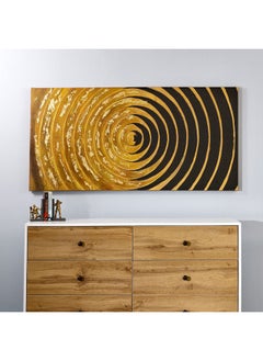 Buy Loop Unframed Wall Art, Gold & Black - 150x75 cm in UAE