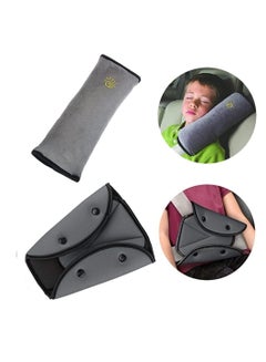 Buy Auto Pillow Seat Belt,2 Pieces Car Seatbelt Safety Cover, Soft Vehicle Headrest Firm Shoulder Neck Support Strap Adjuster for Children in UAE