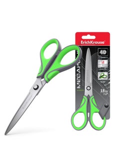 Buy Scissors Megapolis, 18 см, gray-green (blister 1 pc) in UAE