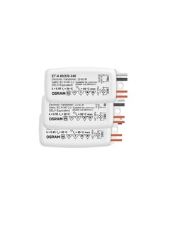 اشتري OSRAM Electronic Transformer for LED and Halogen Spot Lights, 12V 20-60W, Dimmable LED Ballast Driver ET-A 60/220-240 (Pack of 3) في الامارات