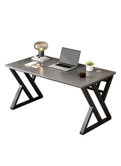 اشتري Computer Desk with Metal Frame for Home Office Grey（100*60*75cm） في الامارات