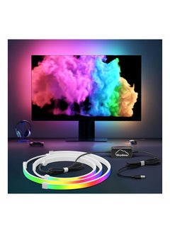 اشتري Gaming Monitor LED Backlight with Music Sync RGB+IC Ambient Lighting, Software-Controlled Color Effects for 24" Monitors, USB Interface, High Frame Rate Real-Time Desk Lighting. في السعودية