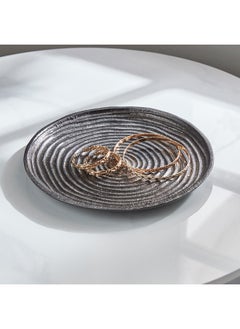 Buy Splendid Metal Decorative Plate 20 x 1 x 20 cm in UAE