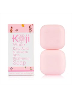 Buy Kojic Acid & Collagen Skin Brightening Soap for Face Moisturizer & Natural Glowing Skin, Reduces the Appearance of Dark Spots, Acne Scars & Wrinkles, Not Tested on Animals, 2.82 oz (2 Bars) in UAE