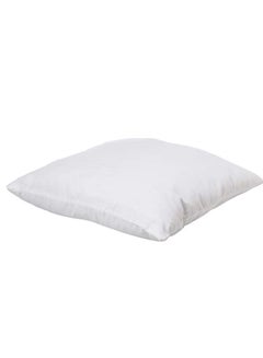 Buy Maestro 2 Pcs Stripe Hotel Cushion Filler 90 GSM outer fabric, 450 grams with Microfiber filling, Size: 50 x 50, White in UAE