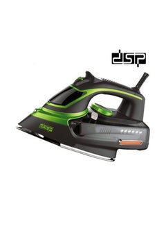 Buy dsp steam iron, steam iron portable, steam spray iron, 2000W with Ceramic Coated Plate, Dry, Spray, Adjustable Steam, Steam Burst, Vertical Steam, Self-Cleaning, KD1004 in Egypt