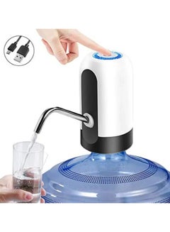 Buy Water Bottle Pump USB Charging Automatic Drinking Water Pump Portable Electric Water Dispenser Water Bottle Switch for Universal 5 Gallon Bottle in UAE