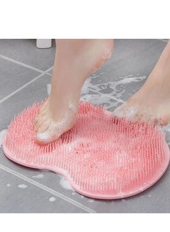 Buy Silicone Bath Massage Pad, Foot & Back Brush Shower Scrubber, Wall Mounted Body Back Scrubber with Non-Slip Suction Cups, Deep Cleansing Body Skin in UAE