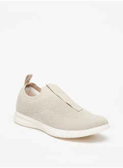 Buy Mesh Textured Slip-On Sneakers in UAE