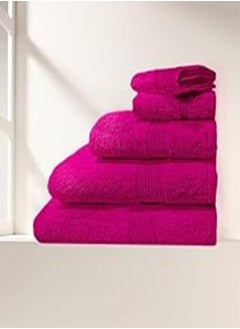 Buy Cotton Towel Model R12- Size: 70 cm x 140 cm - Color: Violet - Made In Egypt. in Egypt