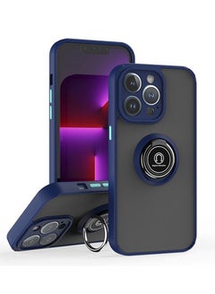 Buy iPhone 13 pro Max Case Protective Back Cover Ring with Magnet Case for iPhone 13 Pro max Blue 6.7" in Saudi Arabia