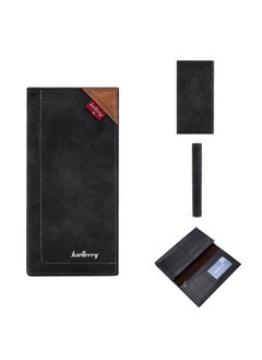 Buy Men's Wallet Mid-length Baellerry Rfid Colorblock Multi-card Wallet Card Holder Wallet Ware Suit Bag in Saudi Arabia