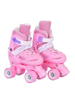 Buy Roller Skates Adjustable for Kids, Fun for Girls and Ladies Kids Unisex Four Wheel Roller Skating Shoes M (35-38) cm in UAE