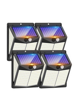 اشتري Outdoor Solar Lights, 238 LED Solar Security Lights and 3 Modes Motion Sensor 270° Wide Angle Solar Powered Lights IP65 Waterproof Solar Wall Light for Front Door, Yard, Garage, Garden (4 Pack) في السعودية