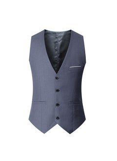 Buy Brand New Mens Suit Vest Slim Fit Sleeveless WaistcoatGray vest one-piece Gray vest one-piece in UAE