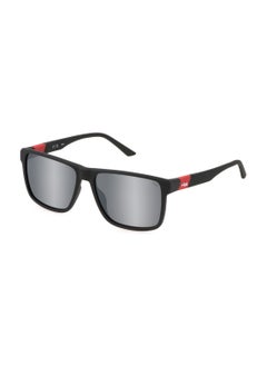 Buy Men's Square Shape Polarized  Sunglasses SFI522 58507P - Lens Size: 58 Mm - Matt Grey in Saudi Arabia