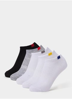 اشتري Pack of 5 Contrast Accent Ankle Socks في السعودية