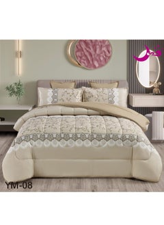 Buy Comforter Set Bedspread For One and A Half 4 Pieces Two Sides Medium Microfiber Filling170x220cm in Saudi Arabia