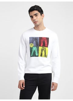 Buy Men's Printed Crew Neck Sweatshirt in Egypt