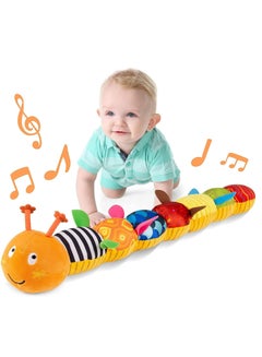 Buy Baby Toys Musical Caterpillar, Infant Toys Stuffed Animal Toys with Ruler Design and Ring Bell, Baby Teething Toys in Saudi Arabia