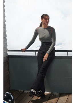 اشتري Women Sportswear Fit Ski Pants, Black في الامارات