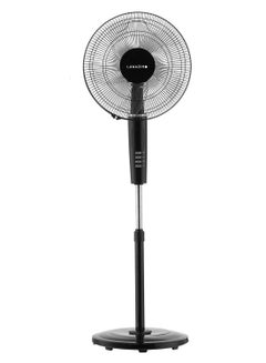 Buy Stand Fan with Remote Control 16 inch 50W - Black in Saudi Arabia