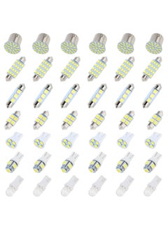 Buy 42 Pieces Car LED Bulbs, Auto Interior Light Kit Set, Super Bright T10 31 mm 36 mm 41 mm Replacement Bulb, Indoor Dome Map License Trunk License Plate White Lights in Saudi Arabia