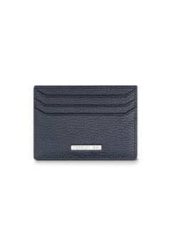 اشتري Cannes Navy Minimalist Genuine Leather Card Case For Men With 3 Card Slots 105 MM- CEPU06857M-BLU في الامارات