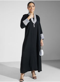 Buy Embellished Detail Abaya in Saudi Arabia