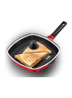 Buy Hawkins Grill Pan Pressure Die-Cast W/Glass lid 30cm in UAE