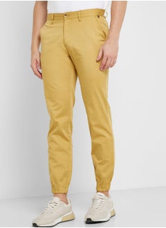 Buy Men Khaki Joggers Trousers in Saudi Arabia