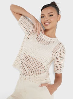 Buy Crochet Mesh Tshirt in UAE