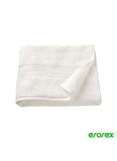 Buy Bath towel white 70x140 cm in Saudi Arabia