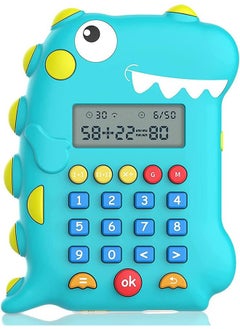 Buy Electronic Math Games for Kids 4-6-8,Dinosaur Calculator for Kids with Music,Addition,Subtraction,Multiplication & Division,Learning Educational Toys Gifts for Boys Girls Age 4 5 6 7 8+ in UAE