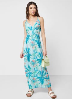 Buy Strappy Printed Dress in UAE