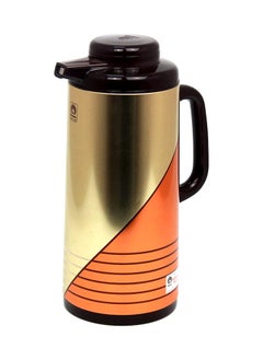 Buy Vacuum Flask Tea Coffee Glass Liner Thermos Japan Made 138 Brown 1.9Ltr in UAE