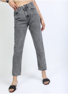 Buy Mid Rise Light Fade Jeans with Pockets in Saudi Arabia